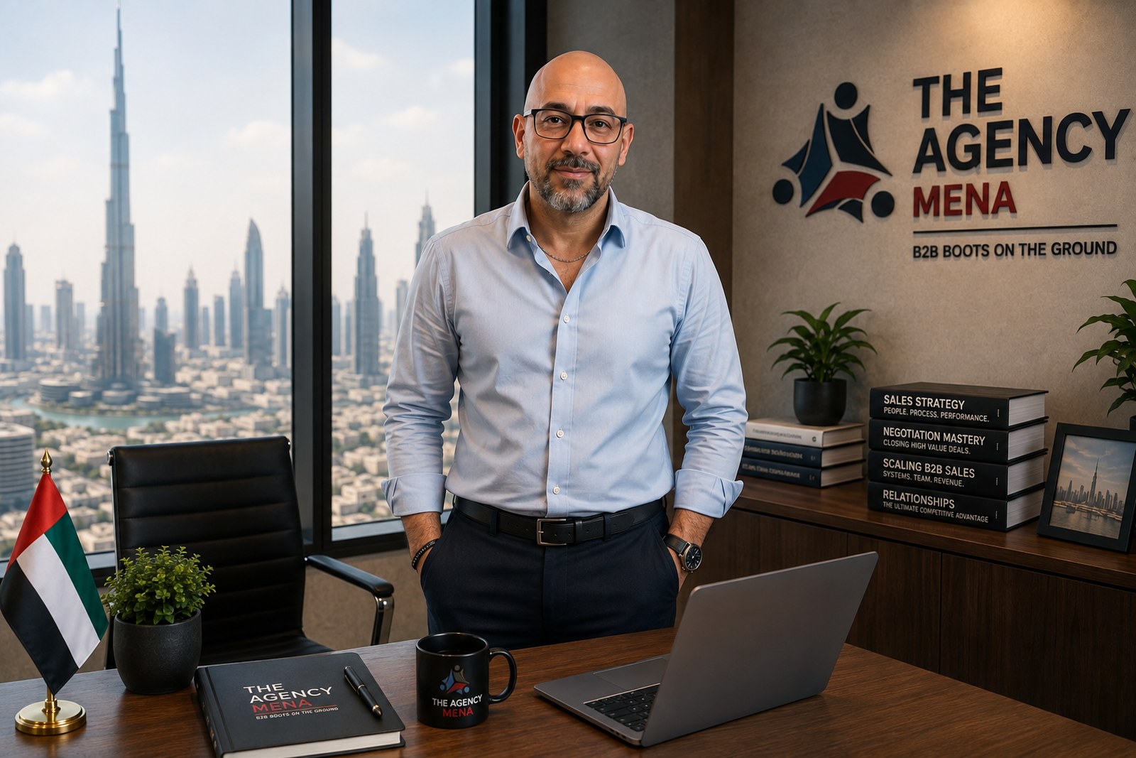 Mohamed Rizk, Founder & Managing Director of The Agency MENA, in the Dubai office